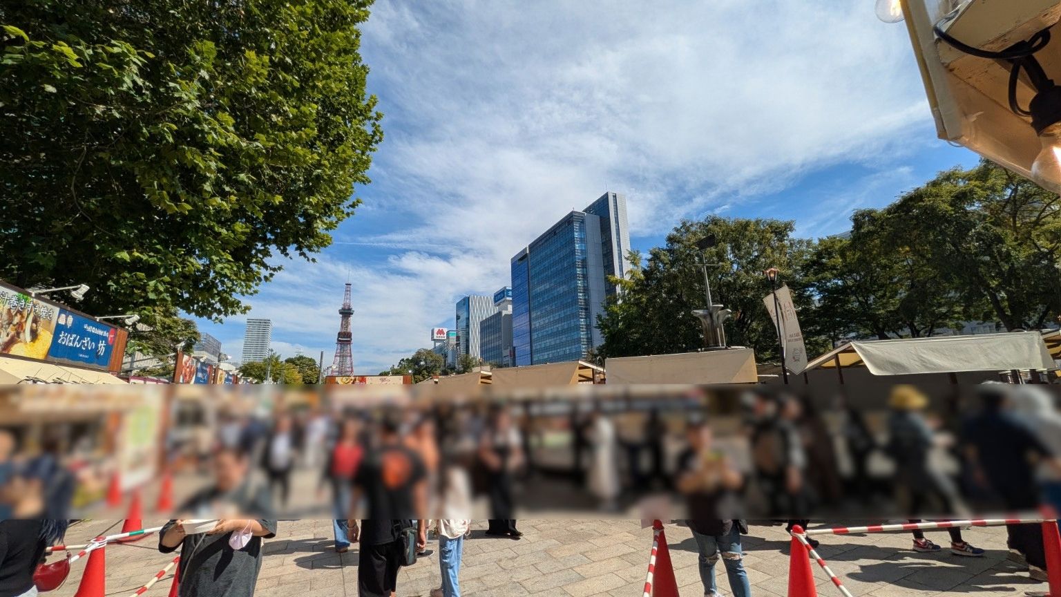 さっぽろオータムフェスト2026 4丁目会場の全景とテレビ塔